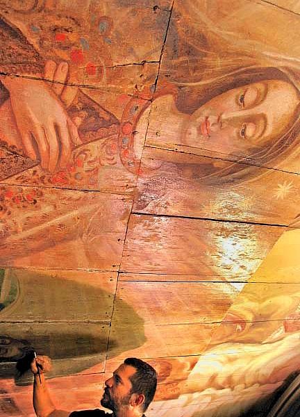 Immagine (nascosta) della Beata Vergine Maria portata alla luce