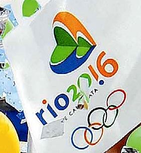 Il logo delle prossime olimpiadi, a Rio nel 2016