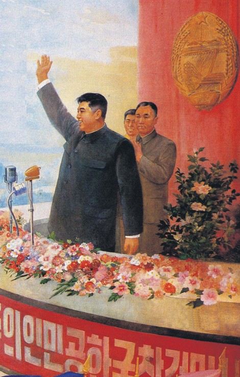 Manifesto commemorativo della Corea del Nord... si "usa" il patriottismo per "calmare" la protesta della gente contro la dittatura "spietata"