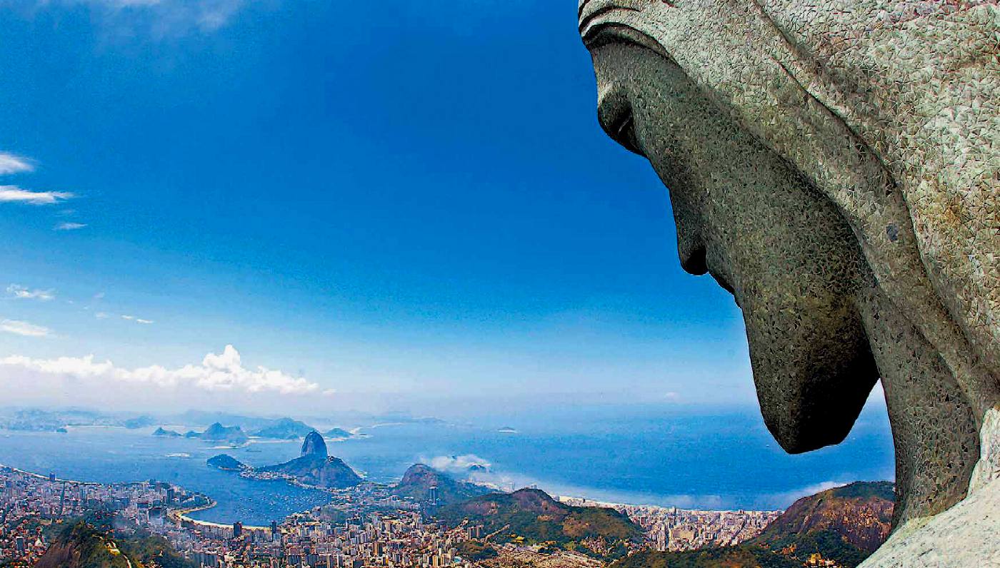 Rio de Janeiro vista dalla statua del Cristo Redentore
