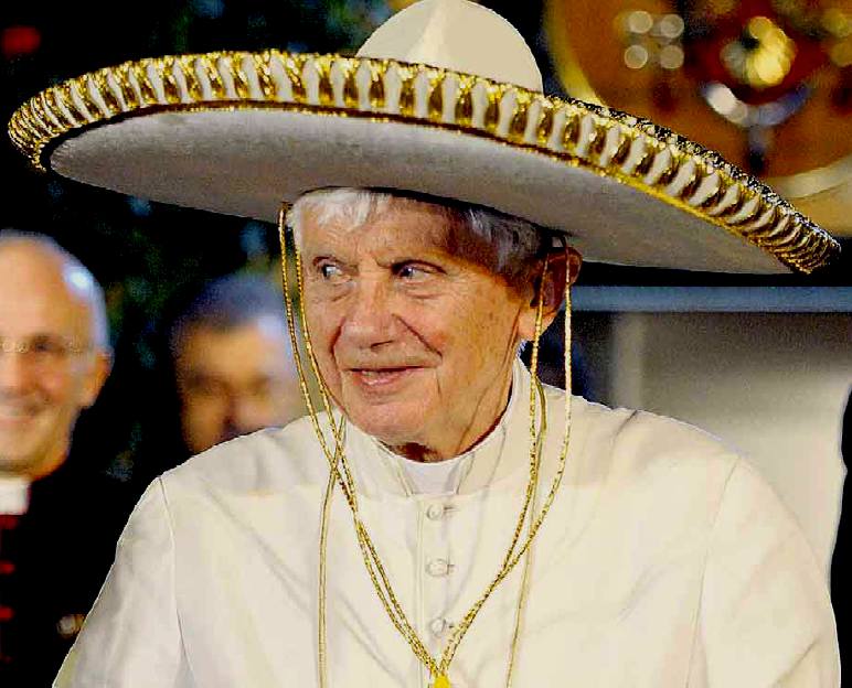 Papa Benedetto in Messico; fonte Reuters