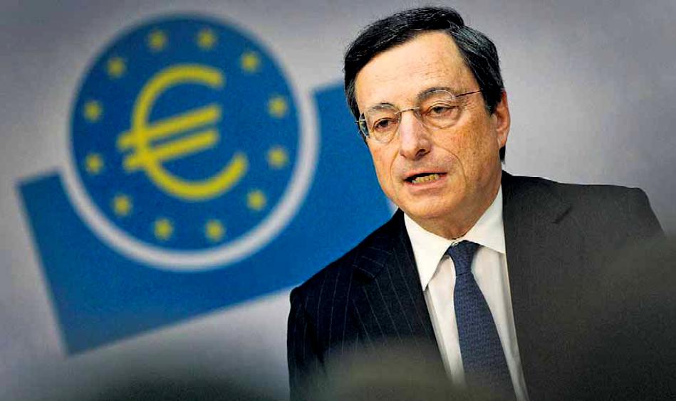 Mario Draghi, Presidente della Banca Centrale Europea: "la fragilit economica nella zona dell'euro continuer ancora nel 2013"; fonte Roland
