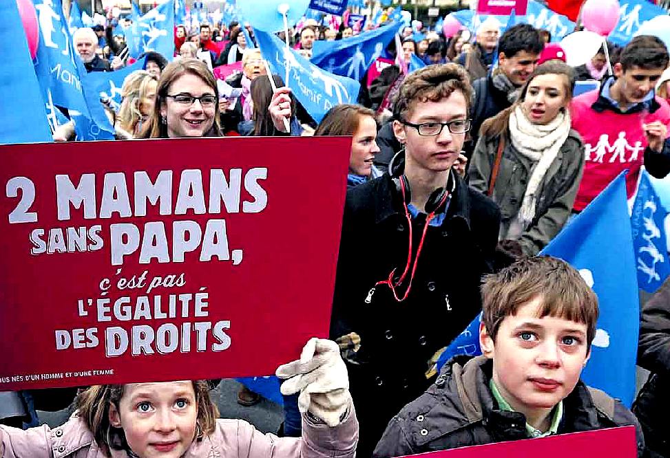 Parigi, "diritto" dei figli di avere pap e mamma; fonte Tessier
