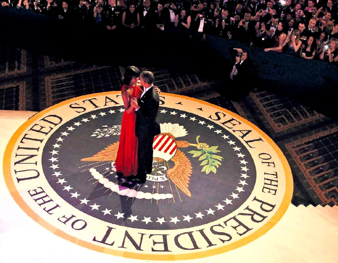 La serata di festa di Washington, " Sigillo del Presidente ! "; fonte Martinez
