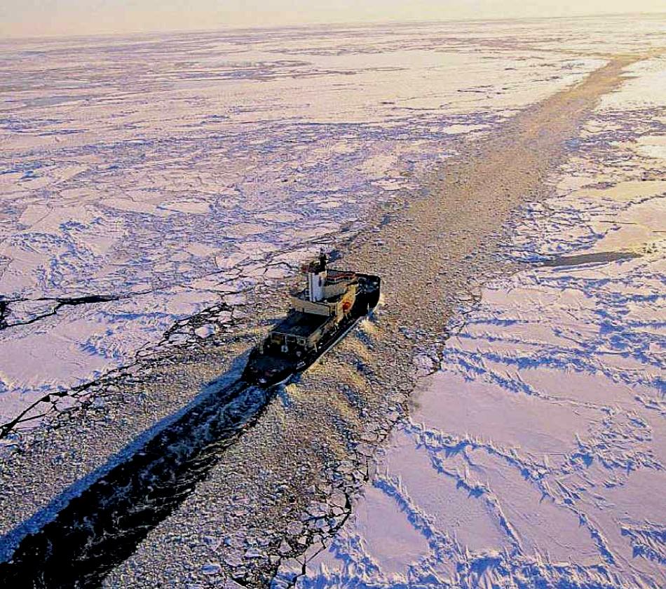 la "rotta dell'artico" (fra Cina e Europa)  aperta...; fonte Magnus