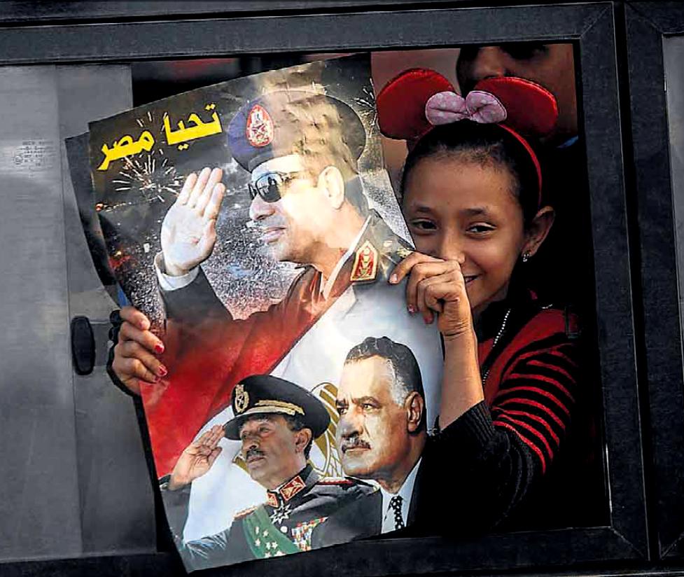 Egitto, poster dell'attuale "reggente", il generale Al-Sisi; fonte Khaled