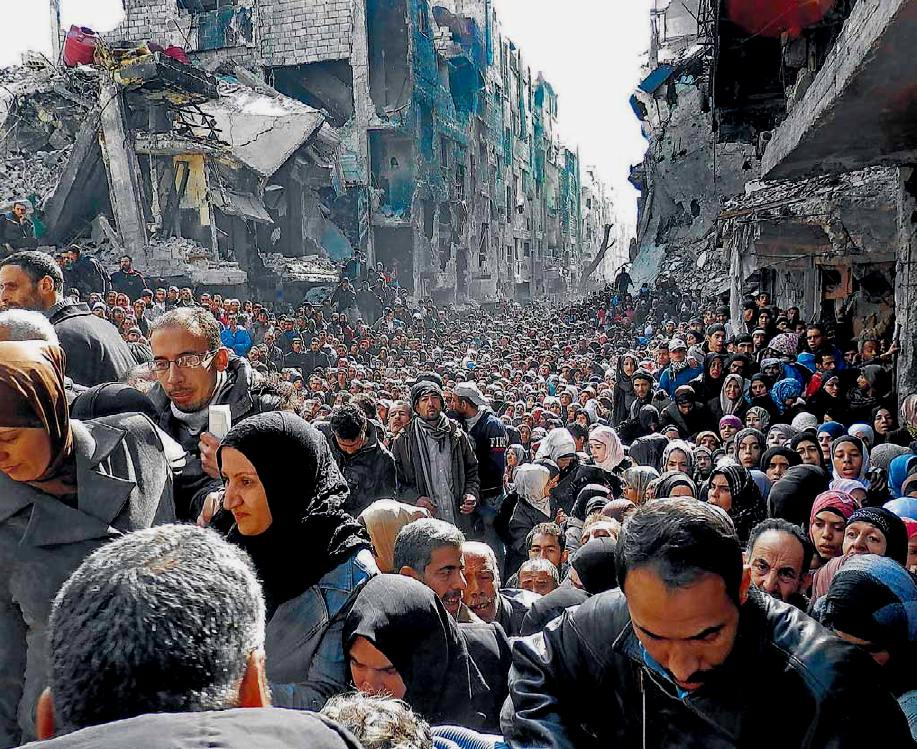 Damasco (Siria), quartiere di Yarmouk; fonte Unrwa