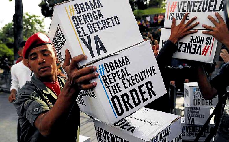 Venezuela, raccolta firme contro sanzioni USA; fonte Reuters