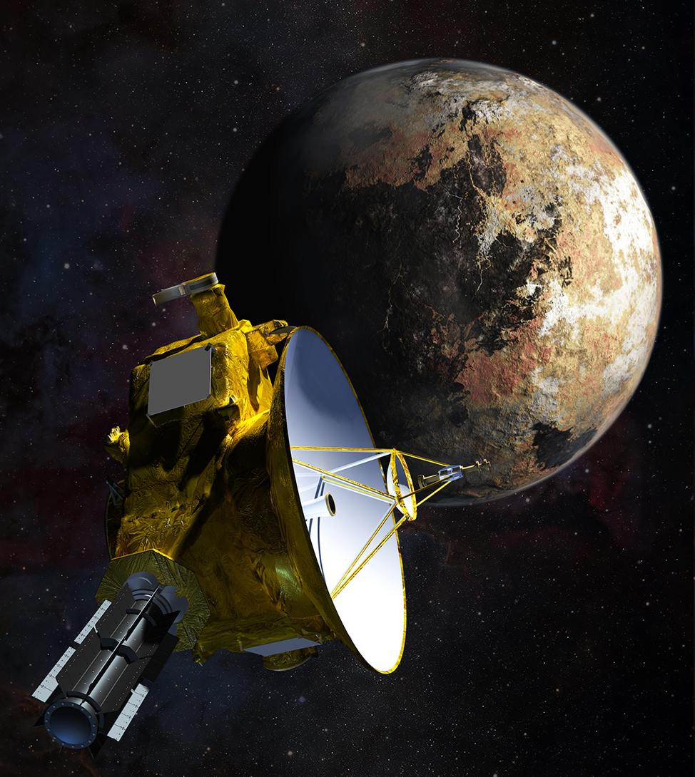 la sonda New Horizons raggiunge Plutone; fonte NASA