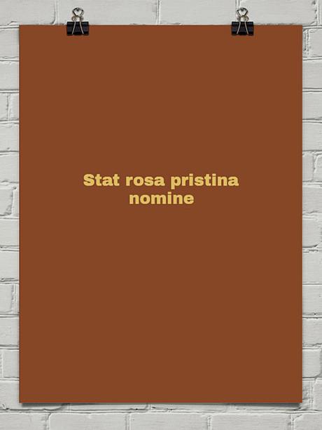 la rosa originaria esiste (solo) nel (suo) nome . . . (parole di... Umberto Eco)