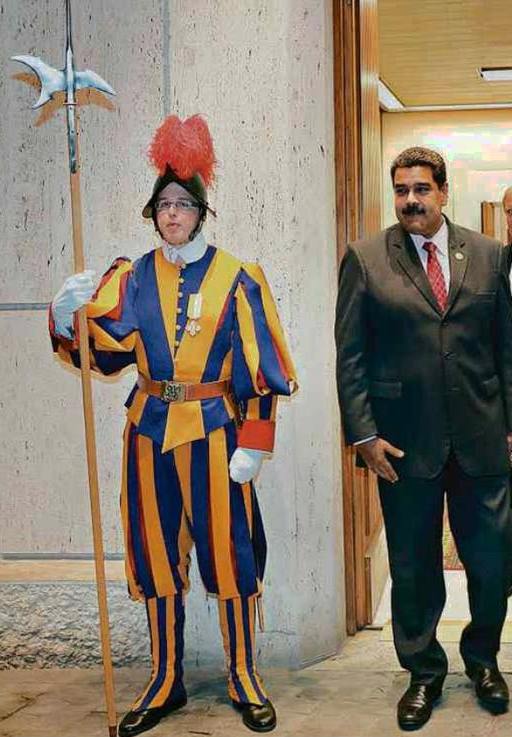 Nicolas Maduro, Presidente del Venezuela, a Roma; fonte CTV