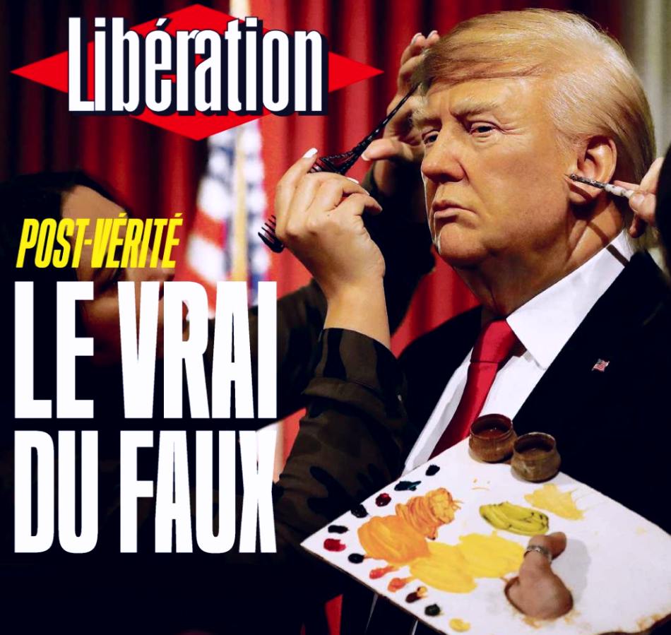 i francesi di Libration su Trump: " IL VERO DAL FALSO "; . . .