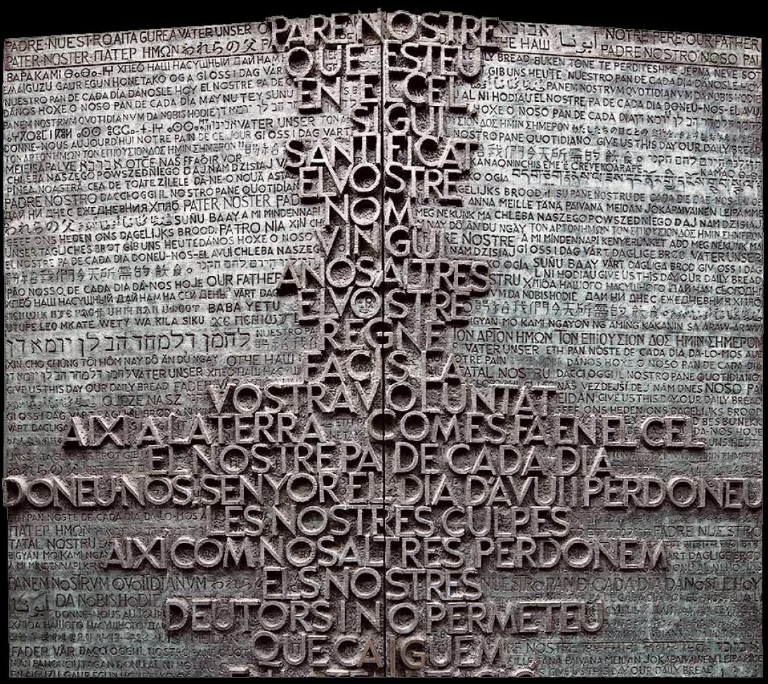 in catalano (Sagrada Familia, Barcellona)