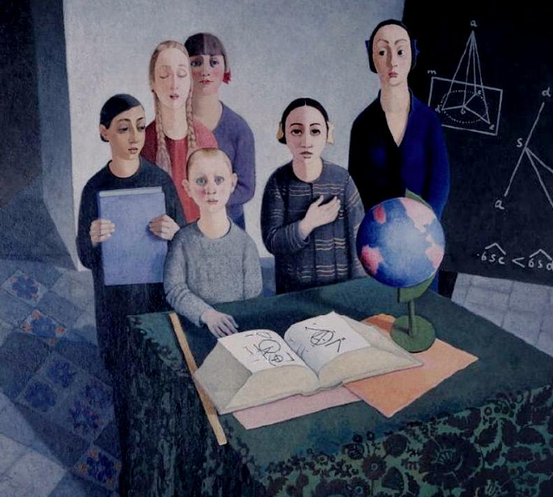 " Gli scolari " (Felice Casorati)