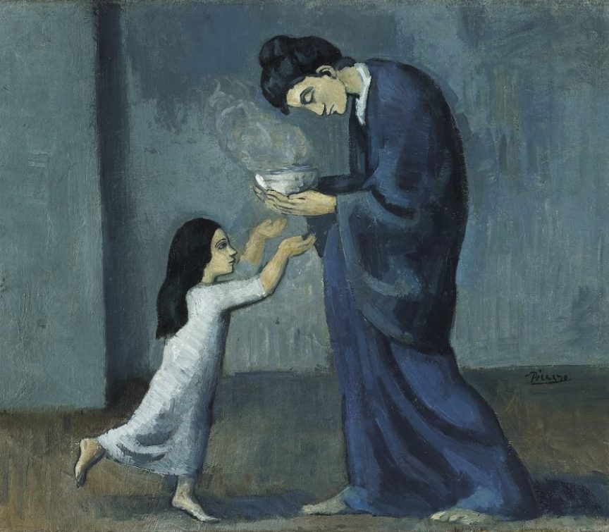 olio su tela, di Picasso