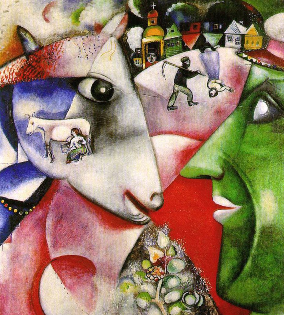 Chagall, " io e il mio villaggio "