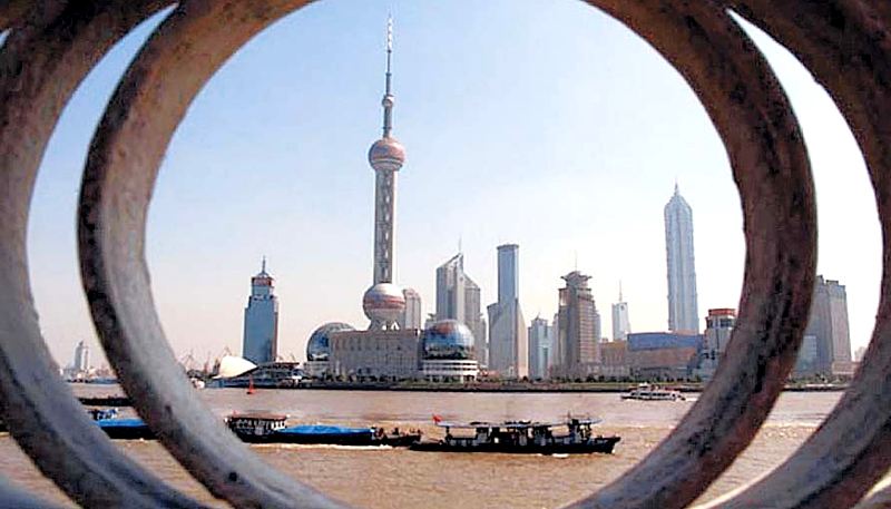 Shanghai, distretto finanziario di Pudong; fonte Web