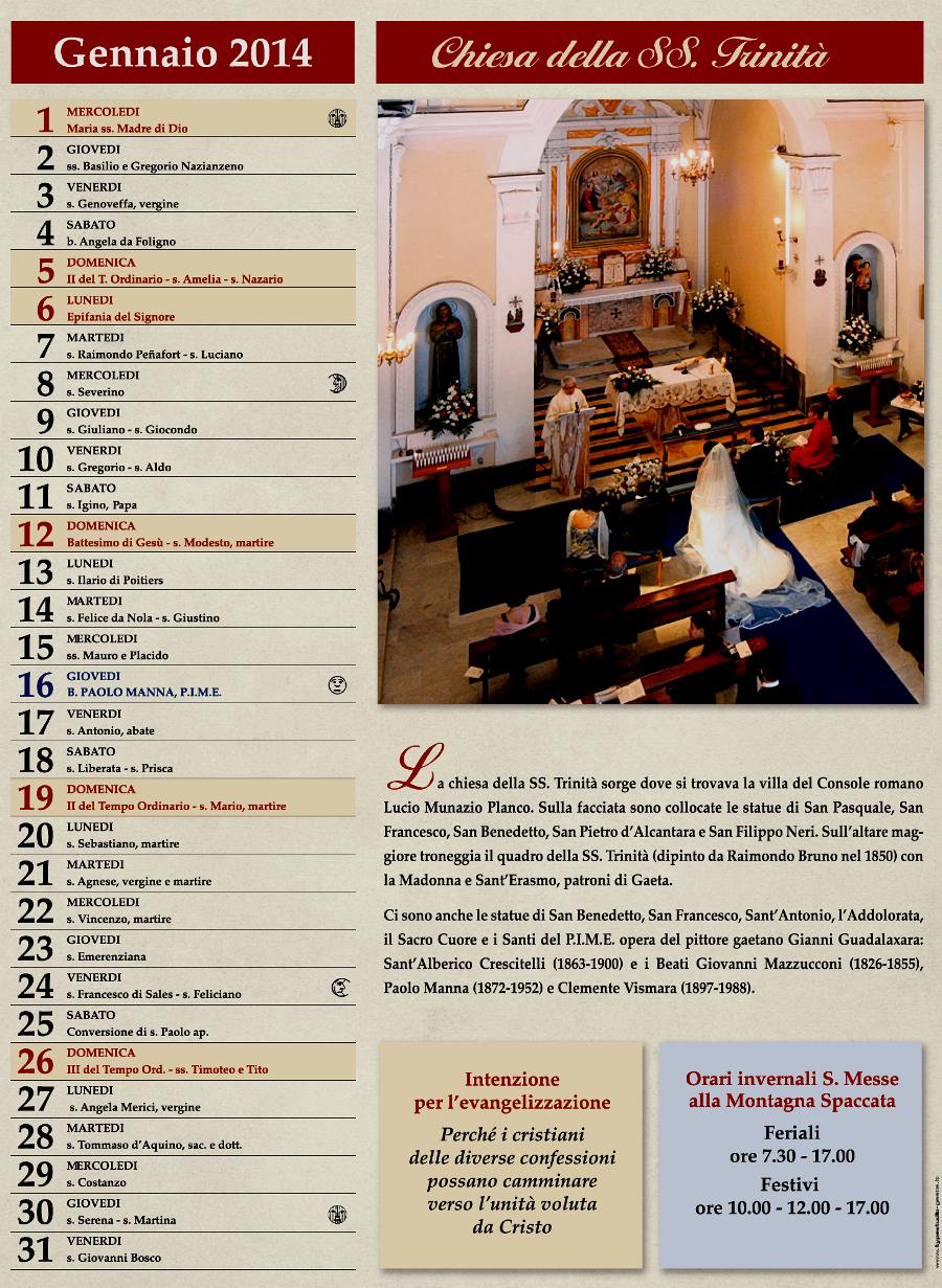 clicca per ingrandire e richiedere il Calendario