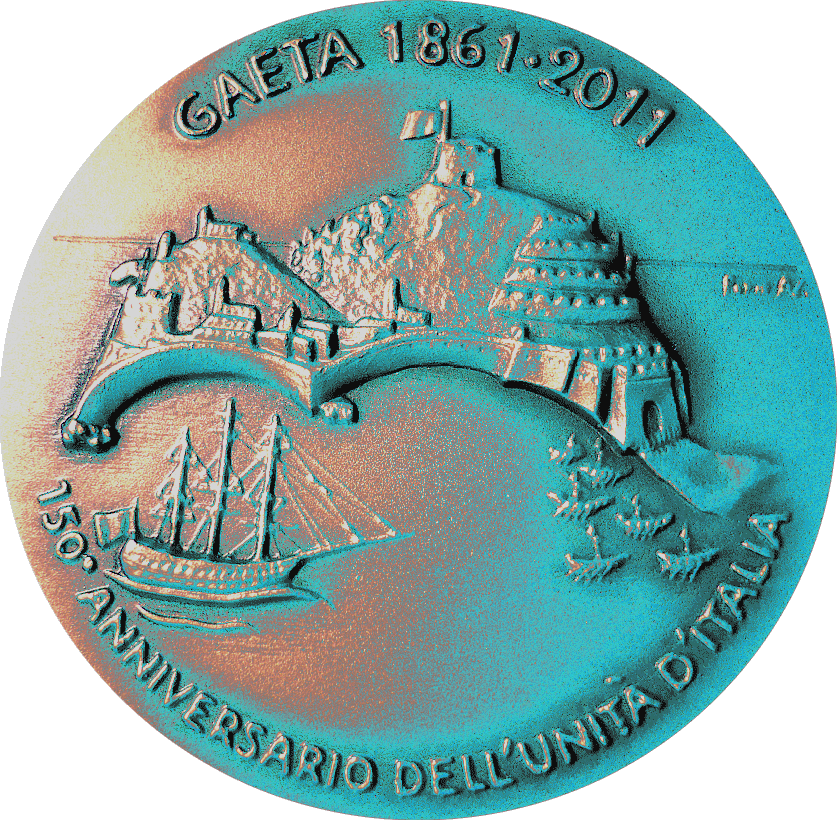 Medaglia "gaetana" commemorativa del 150unit d'Italia